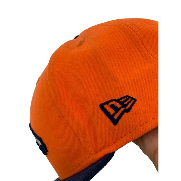 New Era Denver Broncos 59Fifty Fitted Hat Size 7 3/8 Orange NFL 7893 New 7893 - Picture 9 of 10